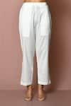 Shop_Arihant Rai Sinha_White Cotton Solid Pant _at_Aza_Fashions