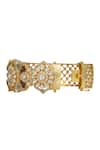 Buy_Osvag India_Gold Plated Imitation Diamonds Ivy Handcrafted Bangle _at_Aza_Fashions