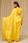 Shop_Masaba_Yellow Printed Chaand Taara Sportee Saree _at_Aza_Fashions