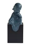 Shop_H2H_Blue Polyresin Baby Monk Sculpture _at_Aza_Fashions