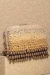 Shop_Tarun Tahiliani_Ivory Beads, Chains Pearl Fringed Clutch Bag_at_Aza_Fashions