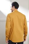 Shop_Seven_Brown Cotton Satin Embroidery Placement Heart Shirt _at_Aza_Fashions