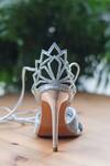 Shop_House Of Prisca_Silver Stones Julian Leather Tie-up Heels_at_Aza_Fashions