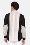 Shop_Mayank Modi - Men_Beige 100% Linen Striped Shirt _at_Aza_Fashions