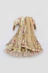 Buy Fayon Kids Gold Net, Organza, Cotton Sequins, Embroidery Embellished Anarkali With Dupatta Online at Aza Fashions Buy_Fayon Kids_Gold Net, Organza, Cotton Sequins, Embroidery Embellished Anarkali With Dupatta _Online_at_Aza_Fashions