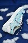 Shop_Around Always_Blue Vapor Thread Embroidered Sneakers_at_Aza_Fashions