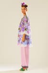 Buy_Rajdeep Ranawat_Purple Satin Plain Paloma Pastel Pant  _Online_at_Aza_Fashions