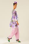 Shop_Rajdeep Ranawat_Purple Satin Plain Paloma Pastel Pant  _Online_at_Aza_Fashions