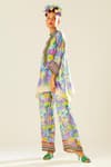 Shop_Rajdeep Ranawat_Multi Color Satin Printed Floral Permaz Botanical Pant  _Online_at_Aza_Fashions