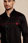 Shop_Seven_Black Cotton Satin Star Shirt _Online_at_Aza_Fashions