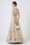 Shop_Geisha Designs_Beige Embroidered Lehenga Set _at_Aza_Fashions