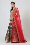 Buy_Geisha Designs_Multi Color Brocade Lehenga Set _at_Aza_Fashions