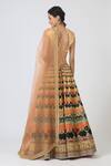Shop_Geisha Designs_Multi Color Brocade Lehenga Set _at_Aza_Fashions