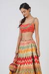 Shop_Geisha Designs_Multi Color Printed Lehenga Set _Online_at_Aza_Fashions