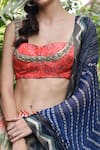 Geisha Designs_Multi Color Printed Lehenga Set _at_Aza_Fashions