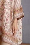 Buy_Torani_Beige Kaftan , Pant Cotton Silk Kasturi Zooni Kameez Set _Online_at_Aza_Fashions