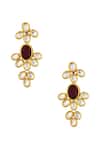 Buy_Posh By Rathore_Gold Plated Kundan Floral Necklace Set _at_Aza_Fashions