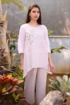 Buy_Linen Bloom_Beige 100% Linen Palazzo _at_Aza_Fashions