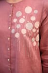 Buy_Linen Bloom_Pink 100% Linen Round Asymmetric Tunic _Online_at_Aza_Fashions