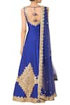 Shop_Preeti S Kapoor_Royal Blue Anarkali Set_at_Aza_Fashions