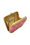 Buy_Puneet Gupta_Pink Embroidered Box Clutch_Online_at_Aza_Fashions