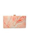 Puneet Gupta_Pink Abstract Print Clutch_Online_at_Aza_Fashions