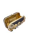 Buy_Puneet Gupta_Black Pearls, Beads, Stones, Mirrors Embellished Clutch _Online_at_Aza_Fashions