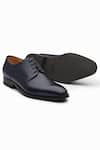 Shop_Dapper Shoes_Blue Handmade Derby Shoes_Online_at_Aza_Fashions