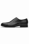 Buy_dapper Shoes_Black Toe Cap Leather Oxford Shoes _Online_at_Aza_Fashions