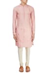 Buy_Pranay Baidya_Peach Printed Kurta  