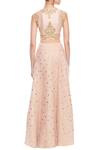 Shop_Kritika Dawar_Gold Pastel Pink Lehenga Set_at_Aza_Fashions