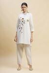 Buy_Linen Bloom_Beige Linen Tunic_Online_at_Aza_Fashions