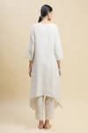 Shop_Linen Bloom_Beige 100% Linen Round Tunic For Women_at_Aza_Fashions
