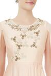 J by Jannat_Beige Embellished Gown For Women_at_Aza_Fashions