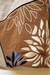 Linen Bloom_Beige Floral Motif Linen Tote Bag _Online_at_Aza_Fashions