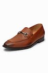 Buy_3dm Lifestyle_Brown Horsebit Leather Loafers _Online_at_Aza_Fashions