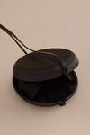 Shop_Ampm_Black Quilting Aiza Circular Shape Sling Bag _Online_at_Aza_Fashions