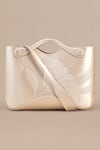 Ampm_Off White Embroidery Siena Metallic Floral Pattern Tote Bag _at_Aza_Fashions