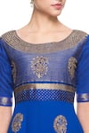 Latha Puttanna_Blue Embroidered Anarkali Set_at_Aza_Fashions