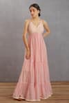 Buy_Torani_Pink , Thin Kaner Rabia Julaba Ghera Dress _at_Aza_Fashions