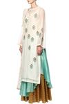 Joy Mitra_White Embroidered Kurta Skirt Set For Women_Online_at_Aza_Fashions