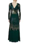 Shop_Huemn_Green Embellished Gown For Women_at_Aza_Fashions