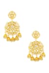 Buy_Just Shradhas_Gold Plated Small Jhumka Earrings _at_Aza_Fashions