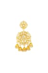 Just Shradhas_Gold Plated Small Jhumka Earrings _Online_at_Aza_Fashions