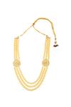 Buy Just Shradhas Gold Plated Pearl Strand Necklace at Aza Fashions Buy_Just Shradhas_Gold Plated Pearl Strand Necklace _at_Aza_Fashions