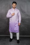 Buy_Kasbah_Purple Georgette Embroidered Mirror Work Ombre Kurta _Online_at_Aza_Fashions