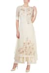 Buy_Prama by Pratima Pandey_White Kurta Set With Thread Embroidery_at_Aza_Fashions