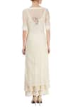 Shop_Prama by Pratima Pandey_White Thread Embroidered Palazzo Set For Women_at_Aza_Fashions