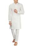 Buy Unit By Rajat Suri White Button Down Kurta at Aza Fashions Buy_Unit By Rajat Suri_White Button Down Kurta_at_Aza_Fashions