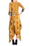 Shop_Soup by Sougat Paul_Yellow Round Printed Asymmetric Jumpsuit For Women_at_Aza_Fashions